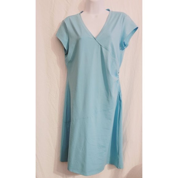 Athleta Teal Blue/Green Dress Sz M - Picture 2 of 6